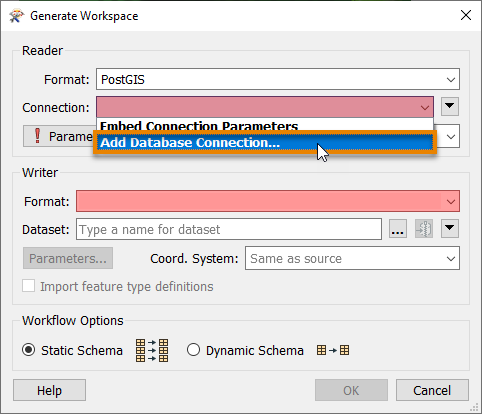 Adding a Database Connection